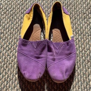 Purple and Gold Toms